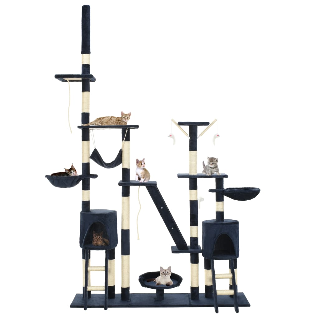 Double arbre à chat bleu 230-250 XXL Double arbre à chat bleu 230-250 XXL – Image 2