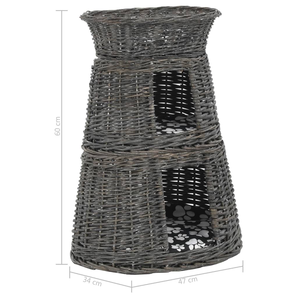 Panier pour chats 3 pcs 47x34x60 cm noir Panier pour chats 3 pcs 47x34x60 cm noir – Image 11