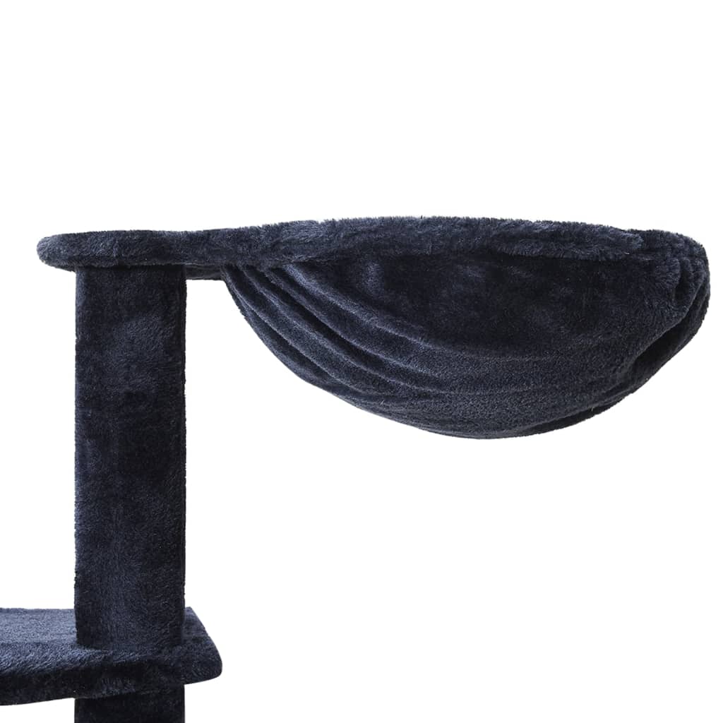 Arbre à chat bleu 191 cm 5 niveaux 2 maisons Arbre à chat bleu 191 cm 5 niveaux 2 maisons – Image 6